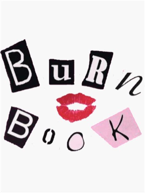 Burn Book Printable Letters